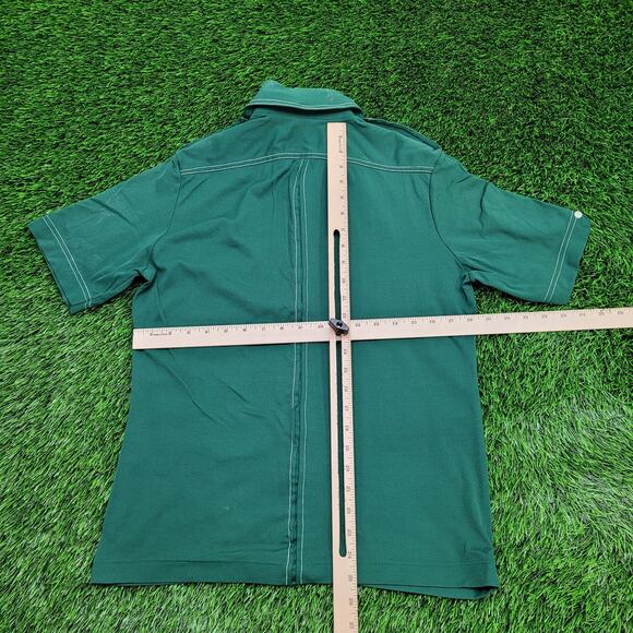 Vintage 70s Disco Hippie Button Shirt Small 18x25 Textured - Picture 7 of 13